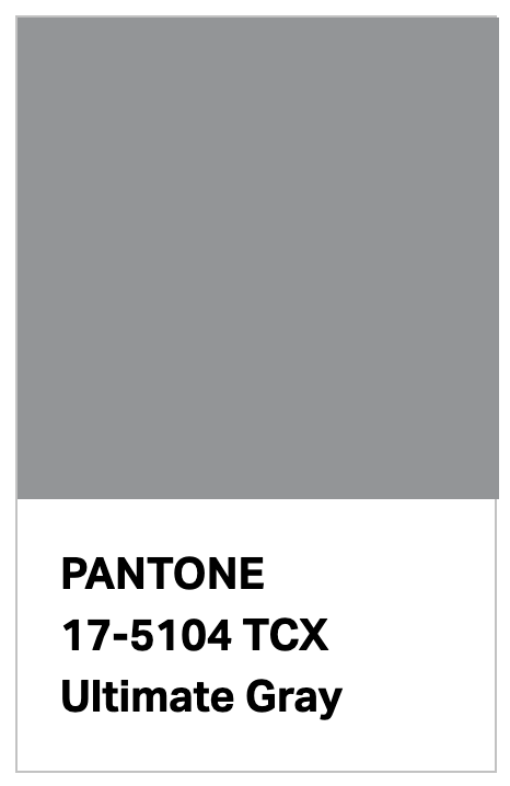 Pantone ultimate grey